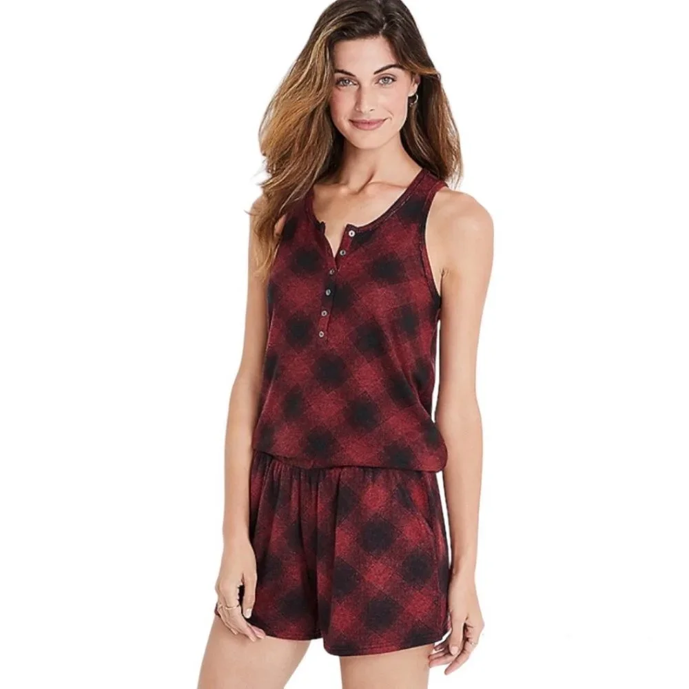 Maurices NWT Red Plaid Tank Top Size Small - Picture 1 of 10